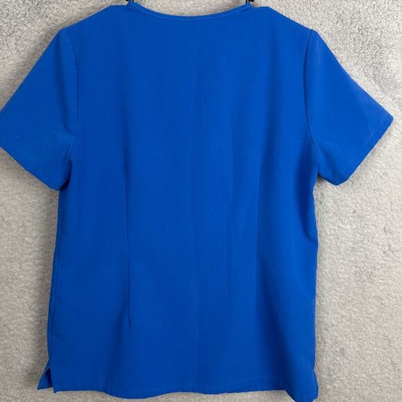 Figs Catarina One Pocket Scrub Top Royal Blue Size Small (FLAW) Healthcare - Picture 2 of 8